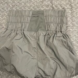 Free people  Gray Gathered Shorts